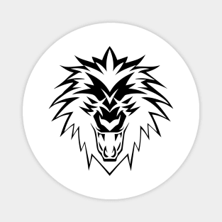 Wolf head symbol icon logo Magnet